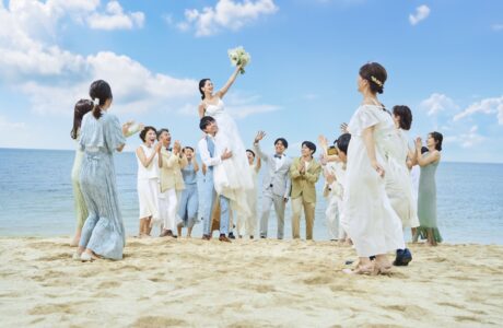ロングビーチでゲスト全員との記念撮影